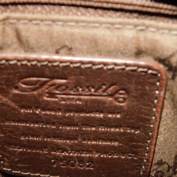 Fossil Brown Leather Handbag Shoulder Bag Purse - Picture 8 of 11